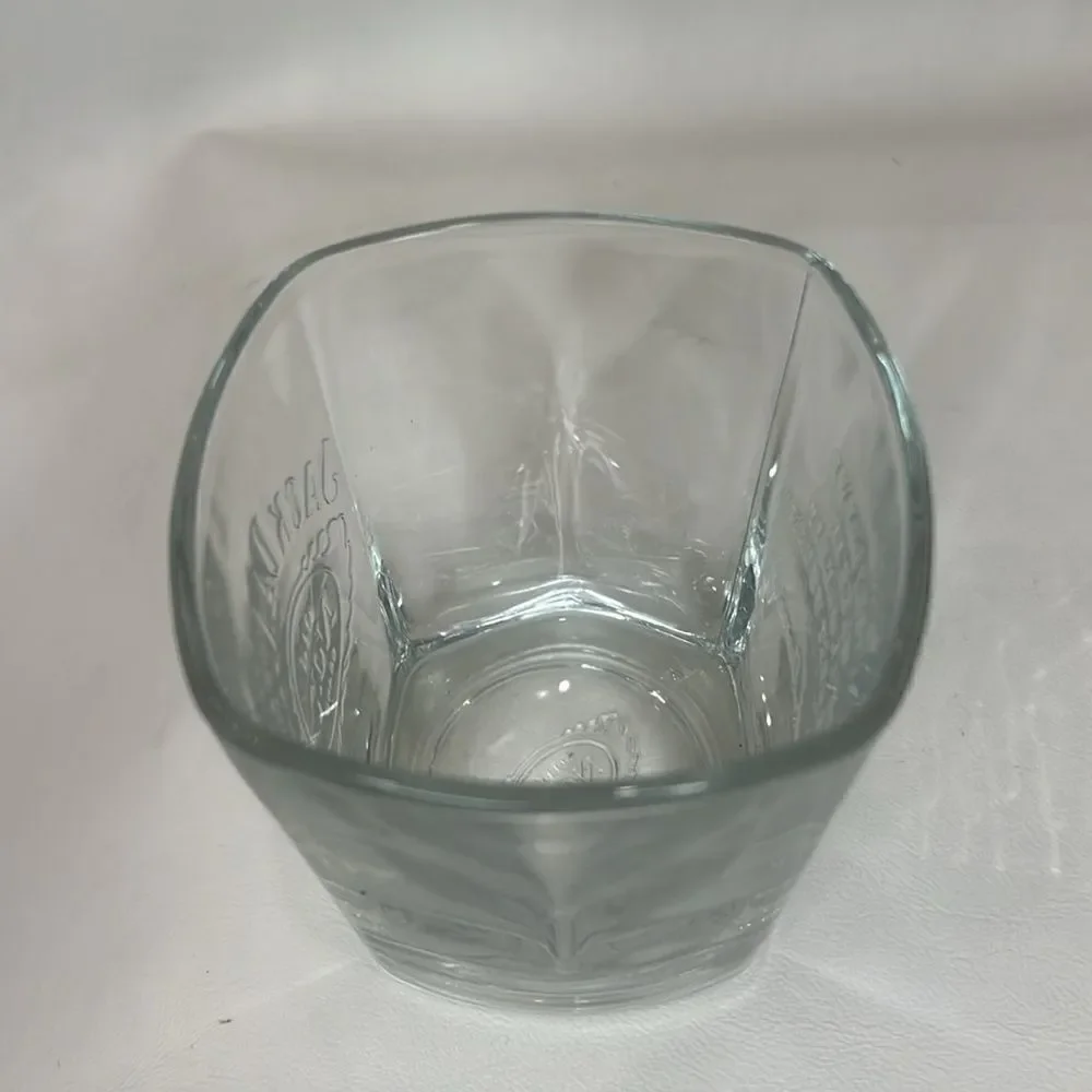 Jack Daniel’s Whiskey Rocks Glass Old No 7 Brand 8 Oz Engraved 3 1/2 In Tall Bar